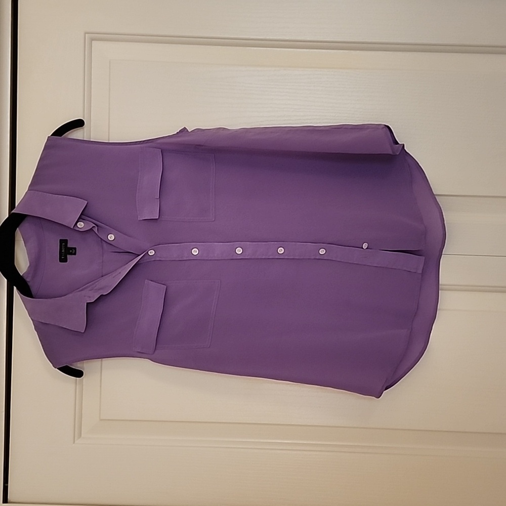 Talbots 100% silk sleeveless blouse